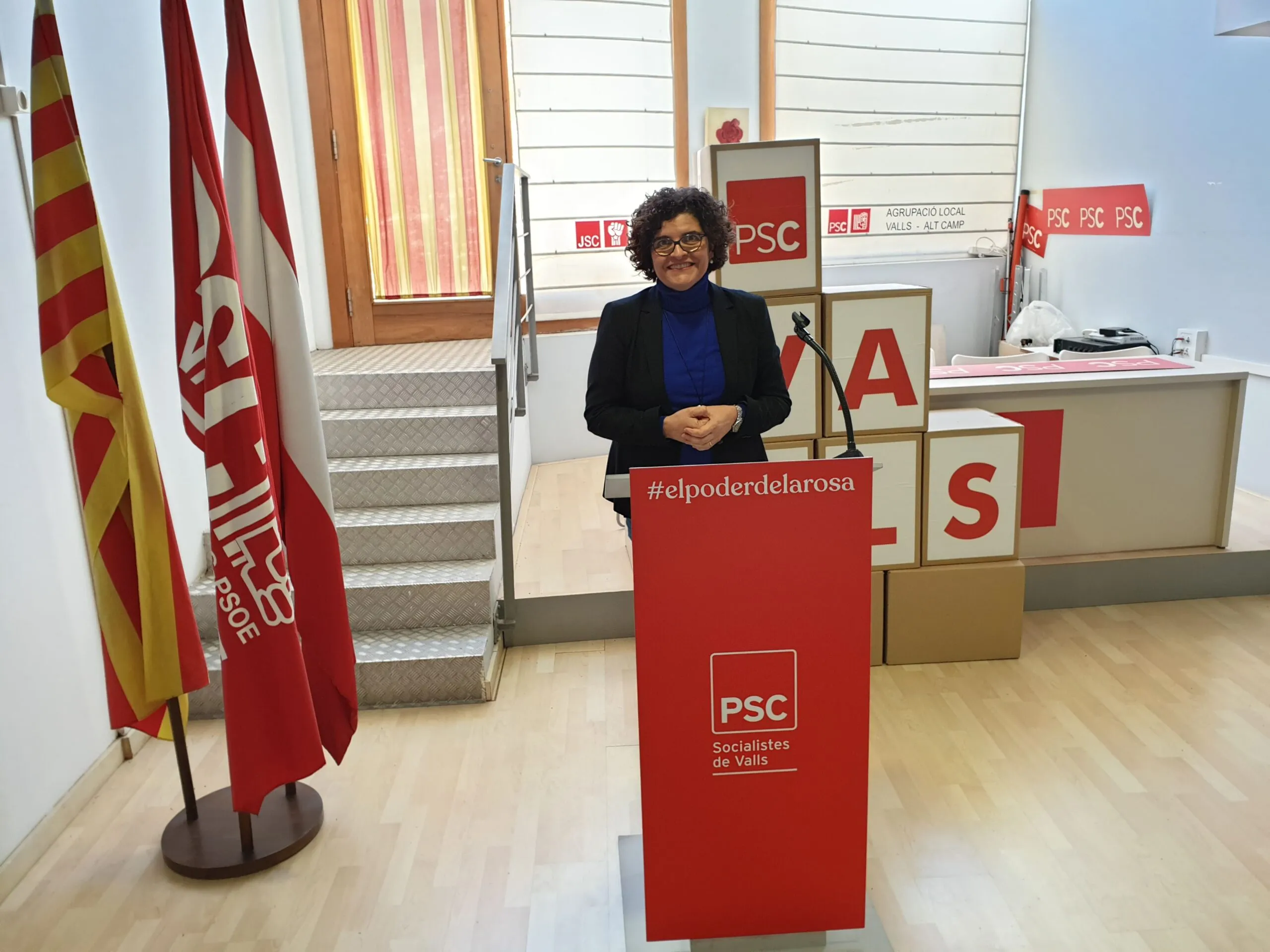 Rocía maria ibarra a PSC Valls
