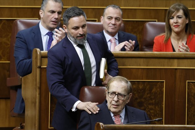 abascal tamames moció censura VOX congres diputats / Foto: Efe abascal tamames moció censura VOX congres diputats / Foto: Efe