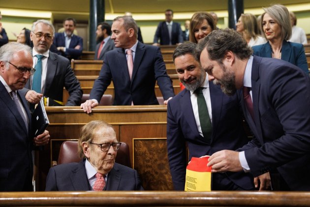 abascal tamames de los monteros congres diputats moció censura VOX / Foto: Europa Press abascal tamames de los monteros congres diputats moció censura VOX / Foto: Europa Press
