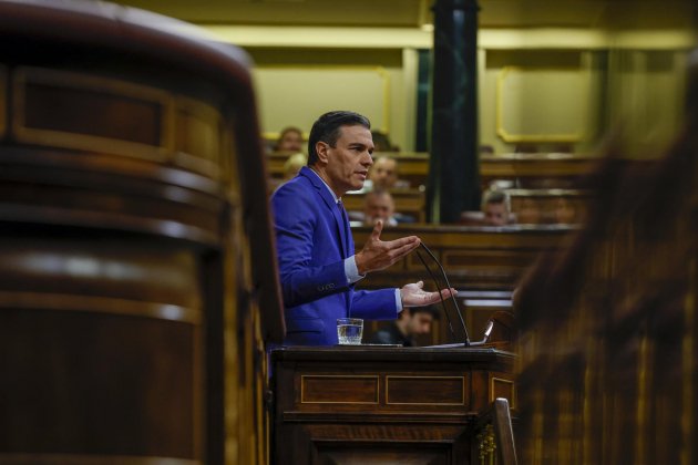 Pedro Sánchez congres govern espanyol moció censura faristol / Foto: Efe Pedro Sánchez congres govern espanyol moció censura faristol / Foto: Efe