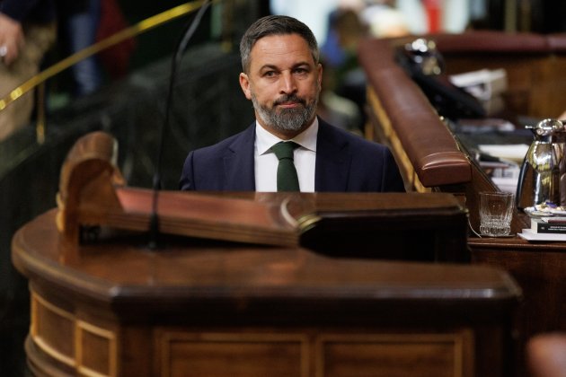 Abascal faristol VOX moció censura congres diputats arribant / Foto: Europa Press Abascal faristol VOX moció censura congres diputats arribant / Foto: Europa Press