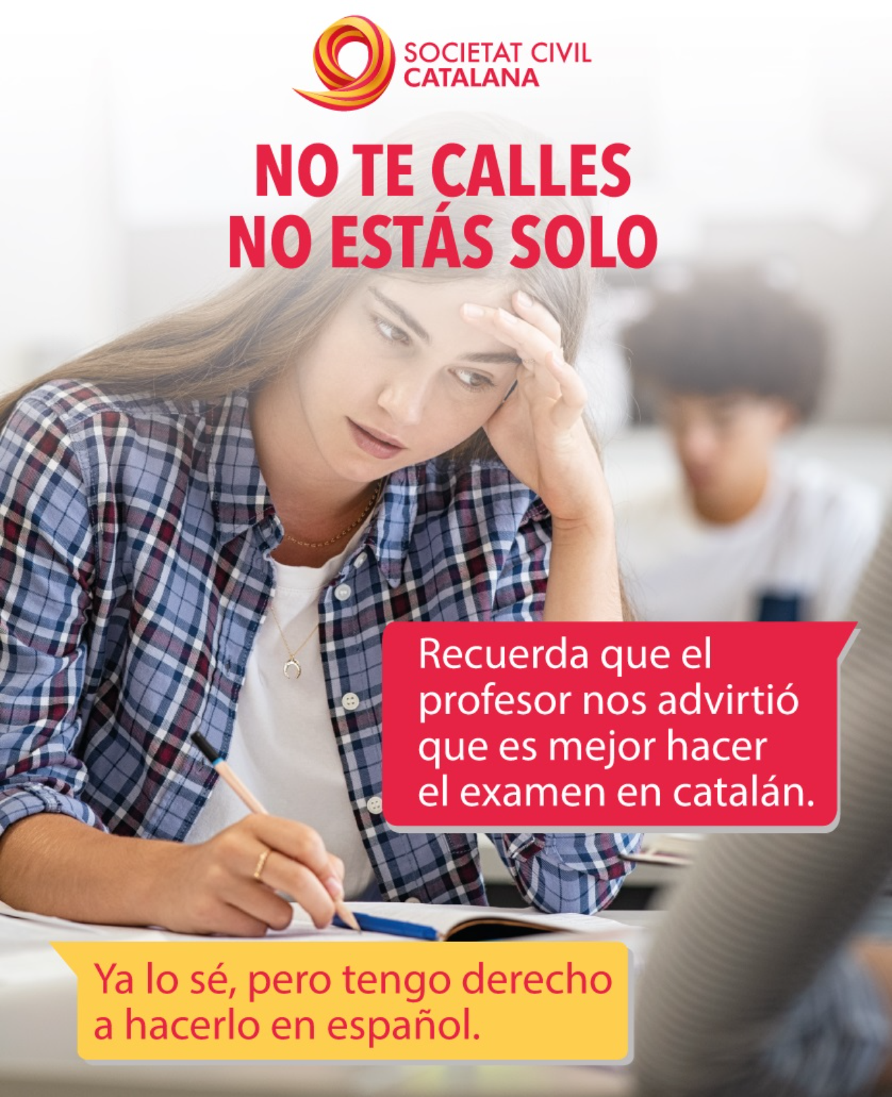 La campanya espanyolista que anima a rebel·lar-se contra "l'eliminació del castellà"