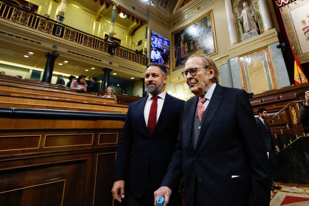ramón tamames moción censura congreso santiago abascal EFE ramón tamames moción censura congreso santiago abascal EFE