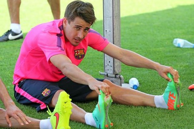 Bojan entrenant Barça / Foto: FC Barcelona Bojan entrenant Barça / Foto: FC Barcelona