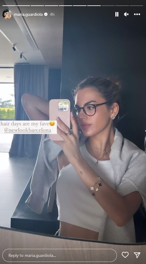 Maria Guardiola entra fosca, Instagram