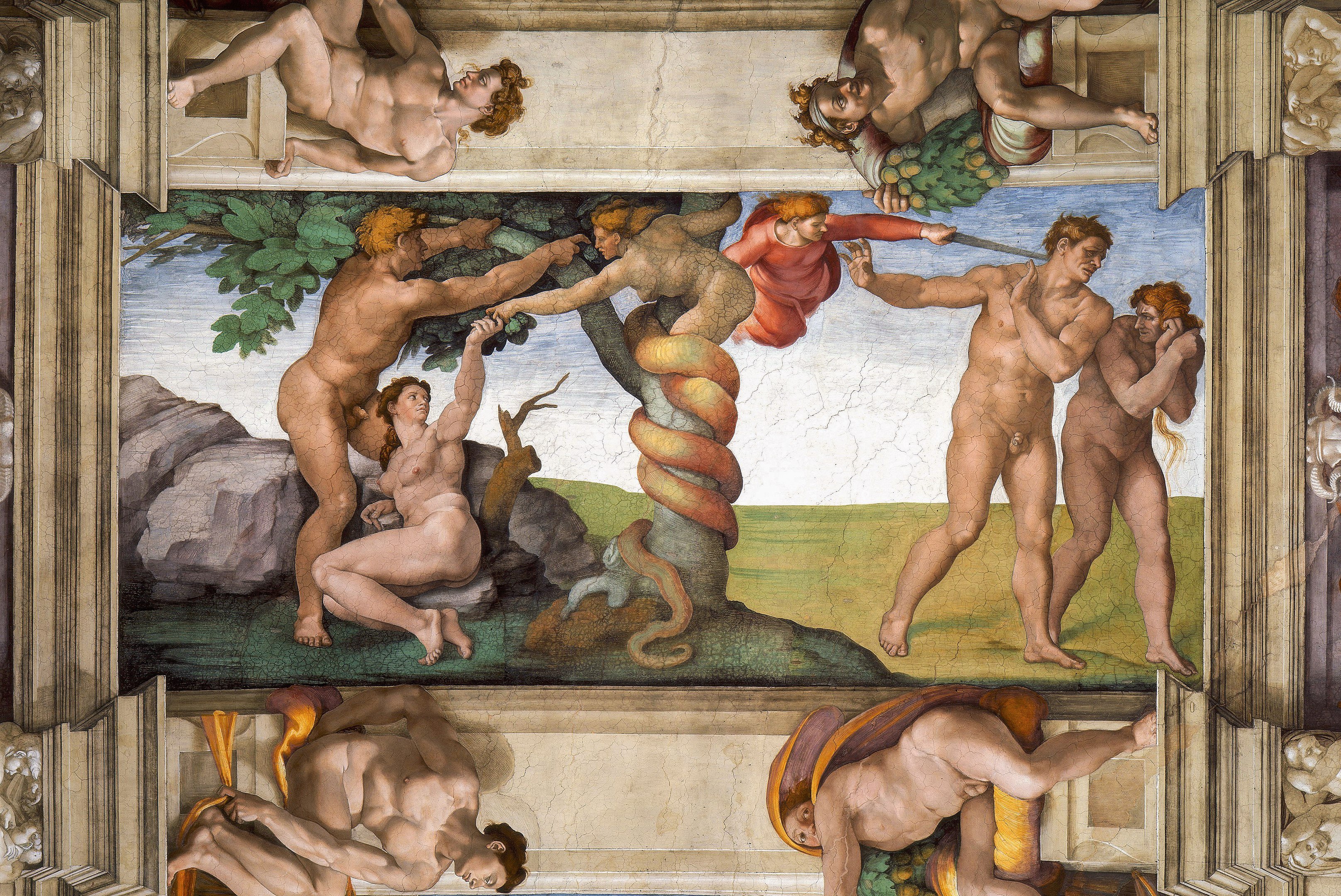 Expulsió del paradís, Capella Sixtina (Michelangelo Buonarrotti)