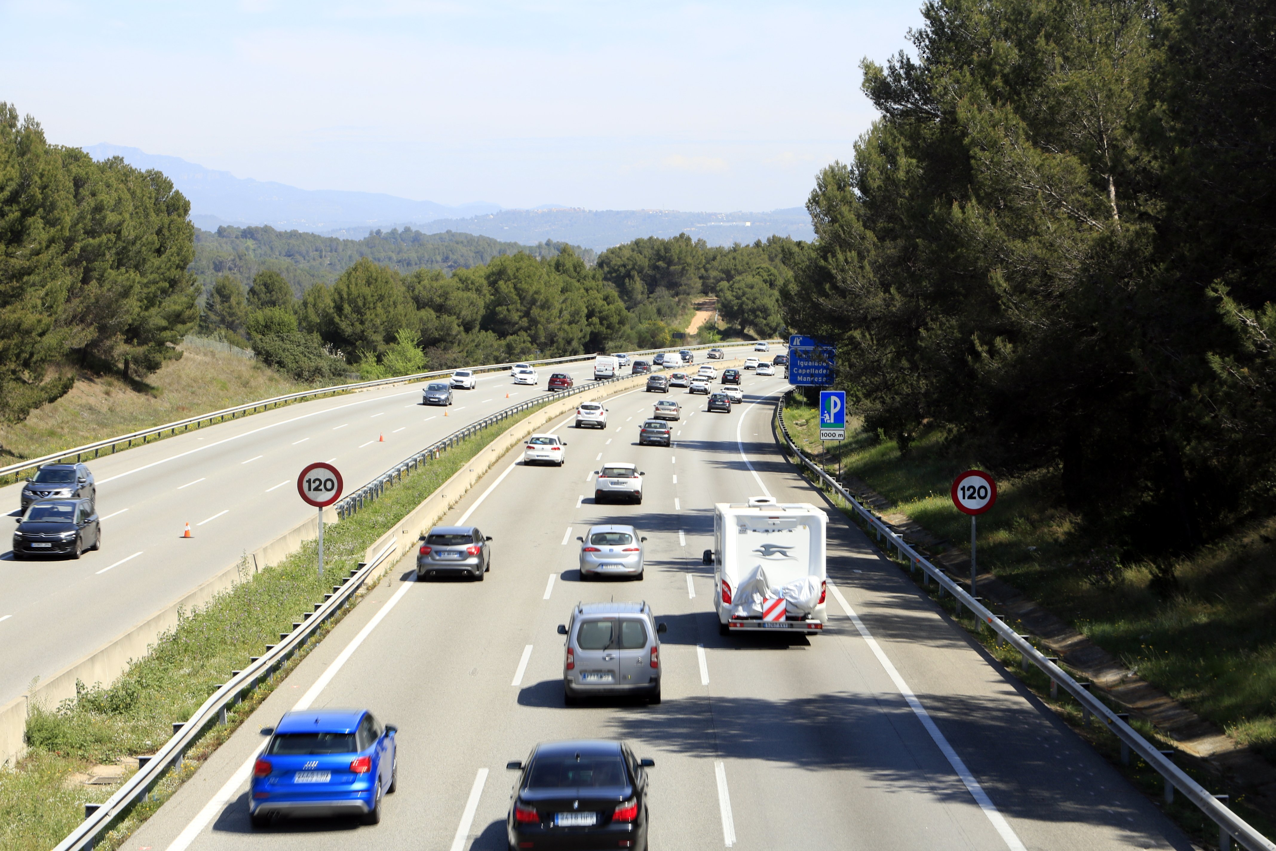 Entran en vigor las nuevas medidas de tráfico en la AP-7 entre Martorell y Gelida