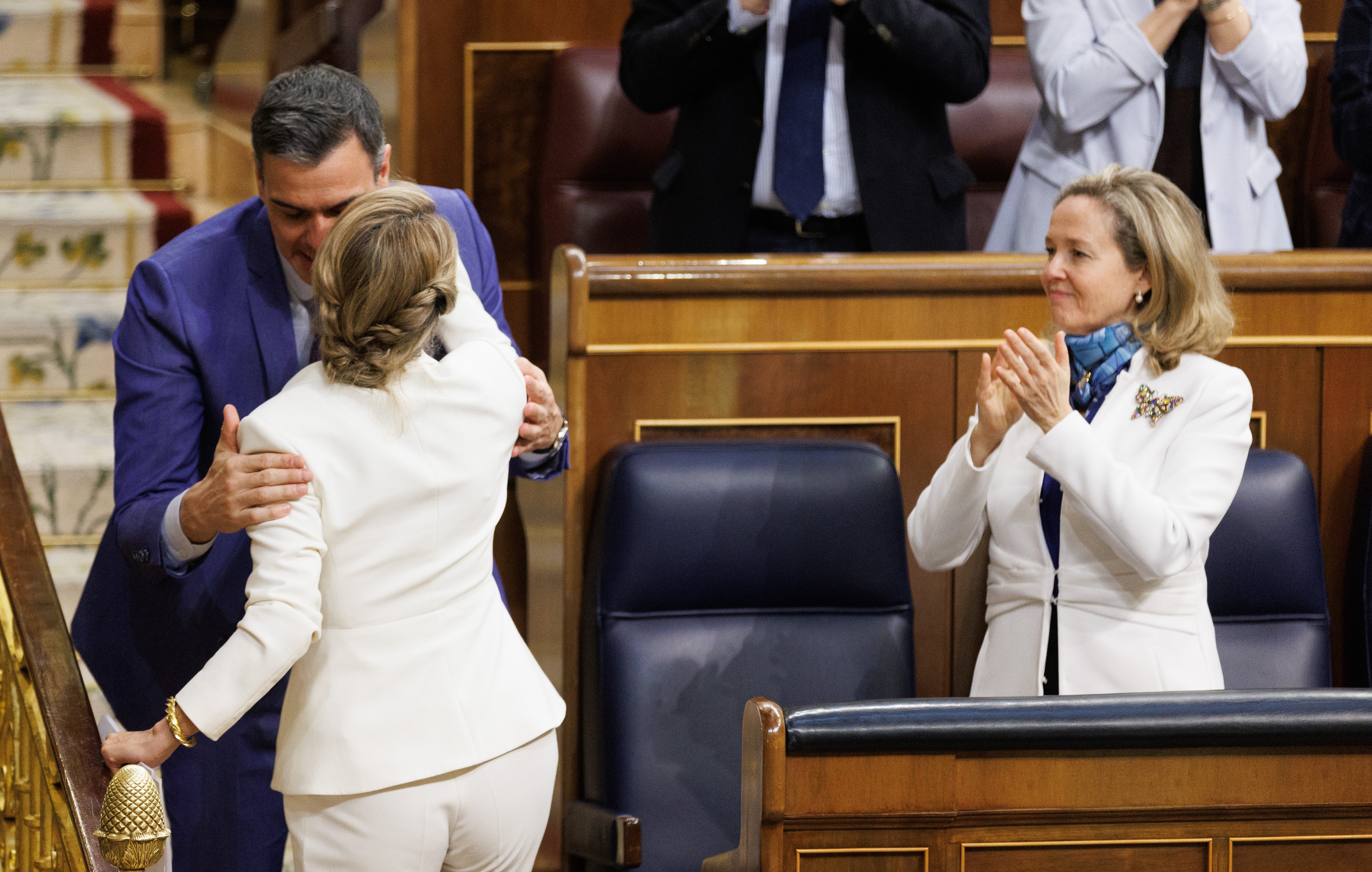 Yolanda Díaz Pedro Sánchez Congreso Moción Censura