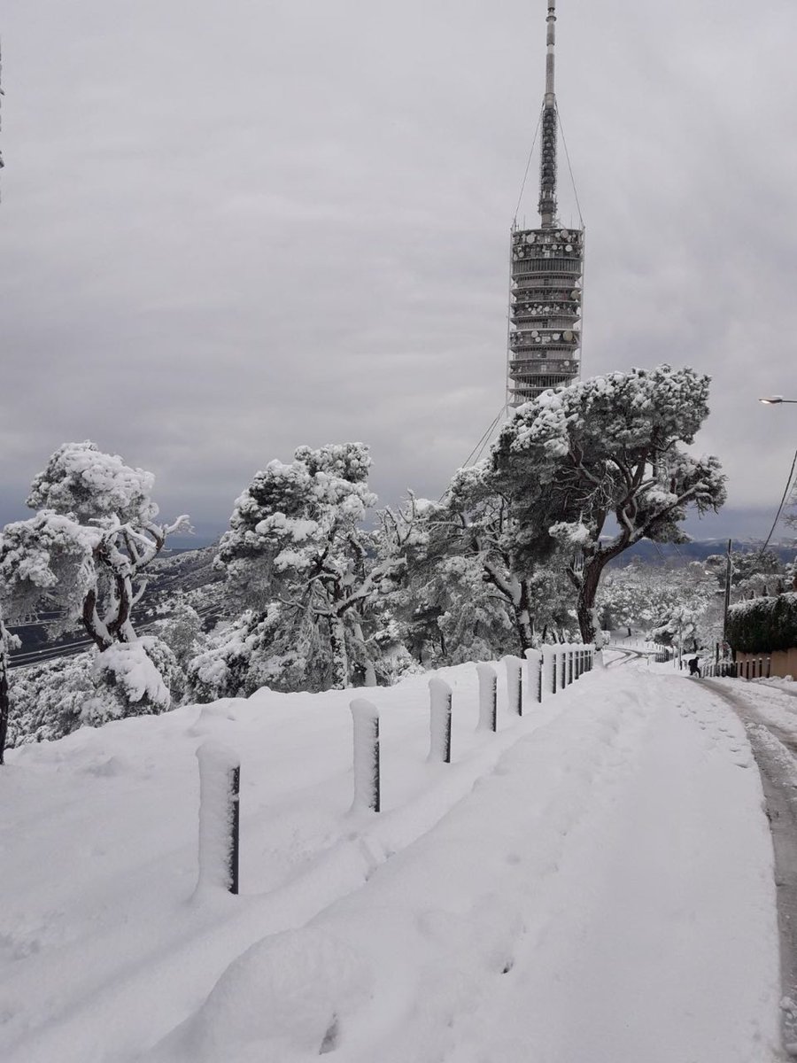 S'aixequen les barreres dels túnels de Vallvidrera per la neu