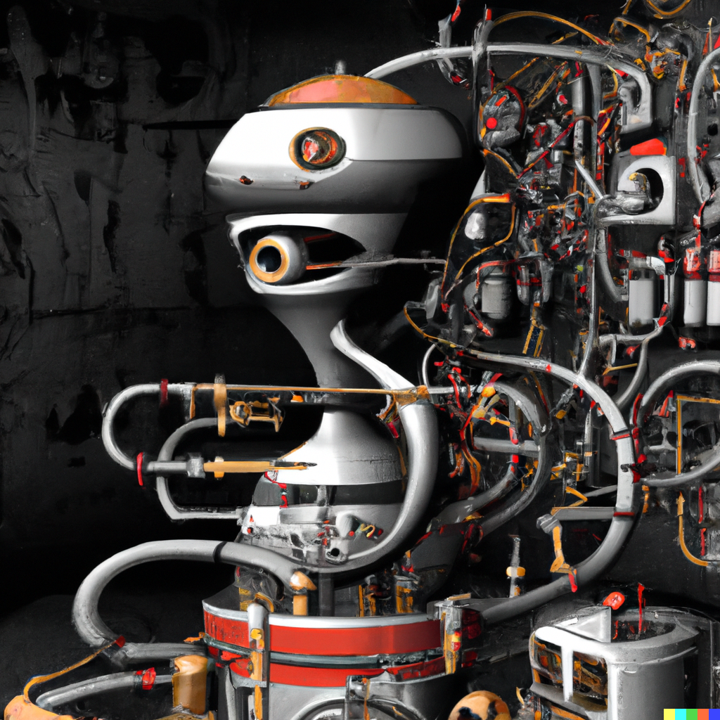DALL·E 2023 03 24 18.23.38   3D render of futurist painting of AI machine