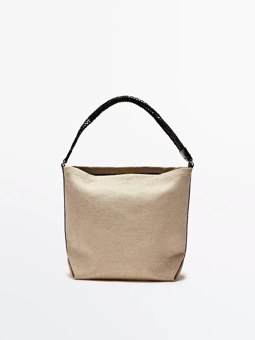 Bolso bucket asa piel trenzada1
