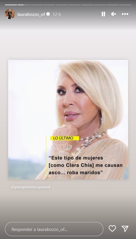 Laura Bozzo contra Clara Chía Instagram