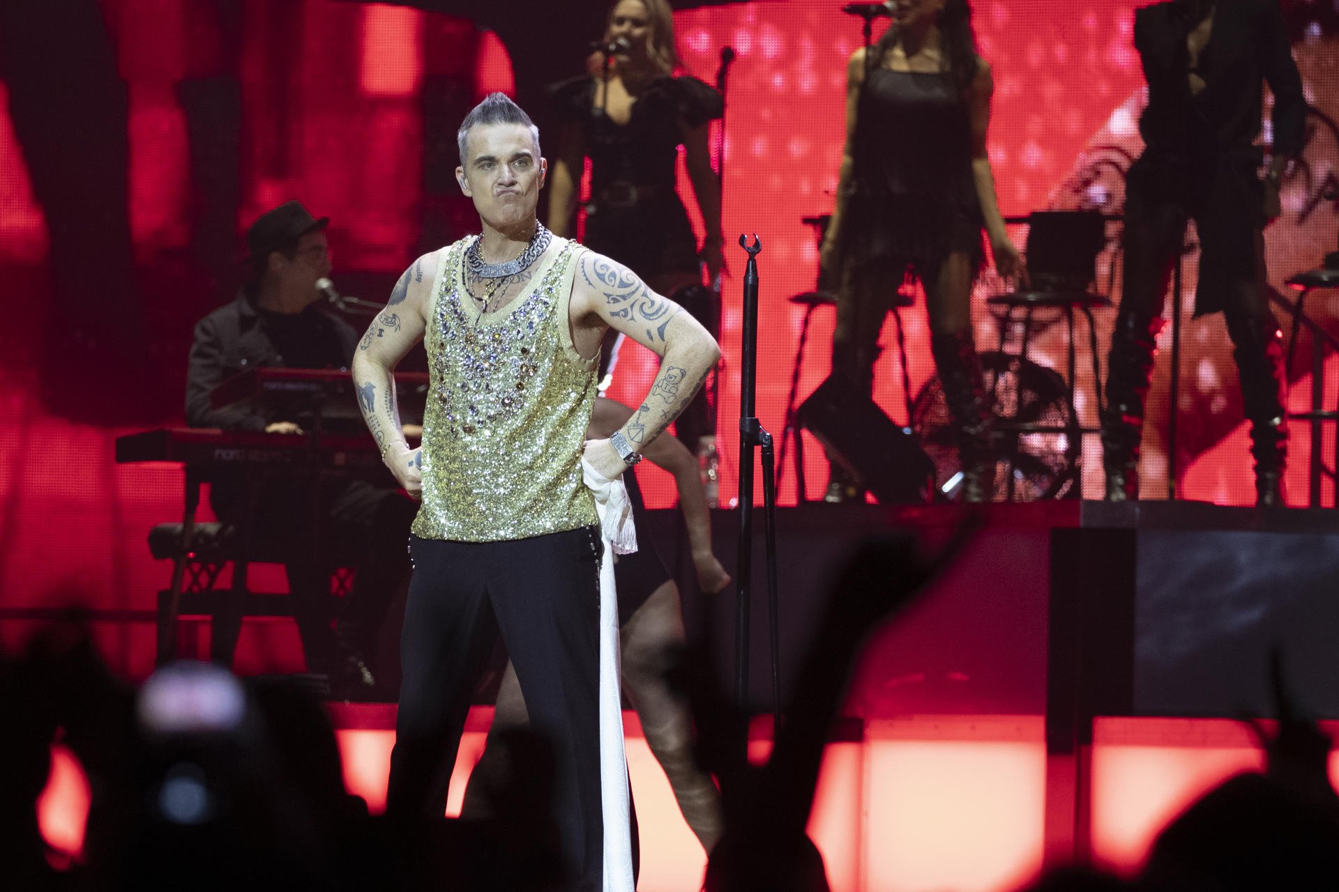 El ángel de Robbie Williams ha volado sobre el Palau Sant Jordi de Barcelona