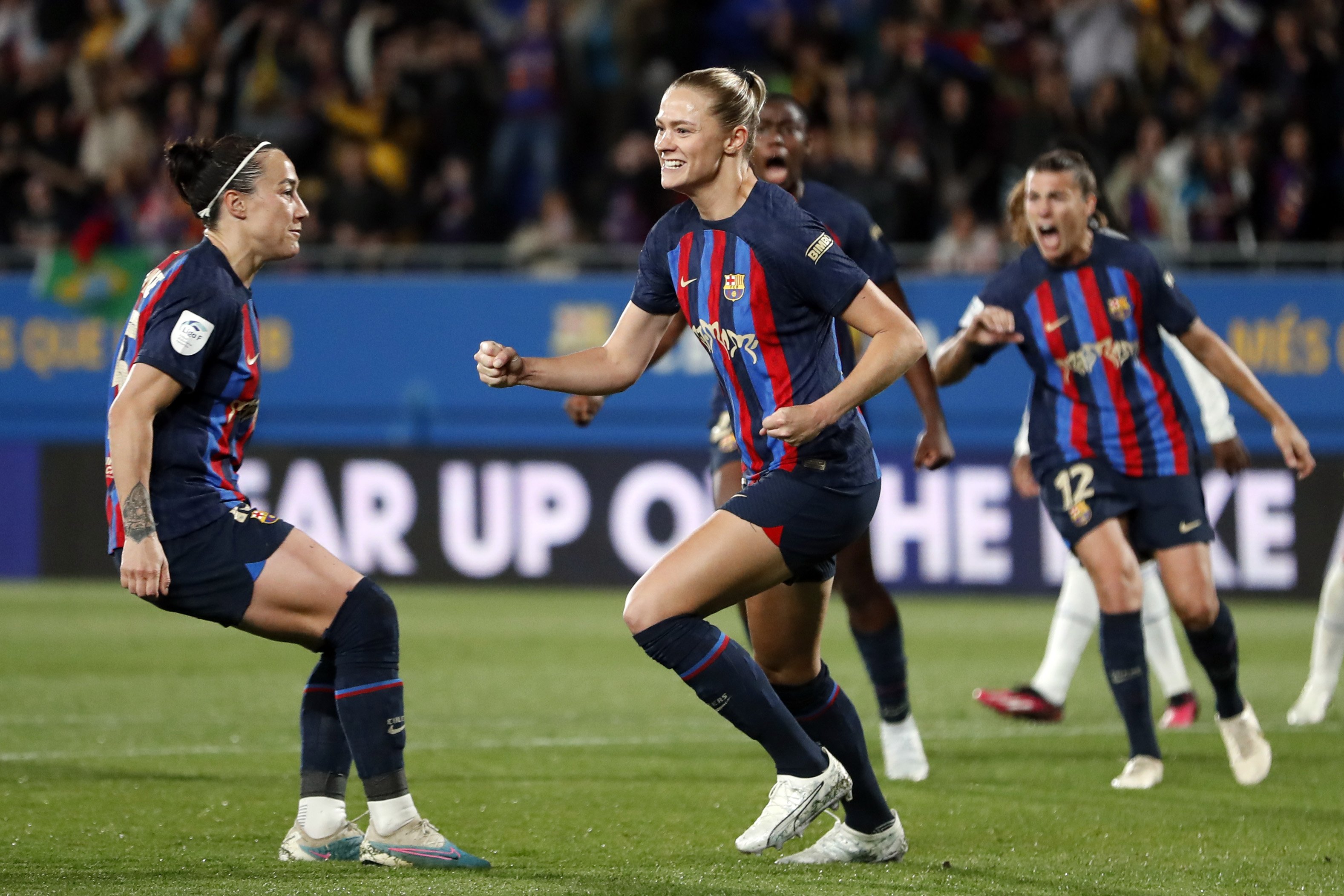 Triomf de líder del Barça femení que derrota el Reial Madrid (1-0) en el Clàssic