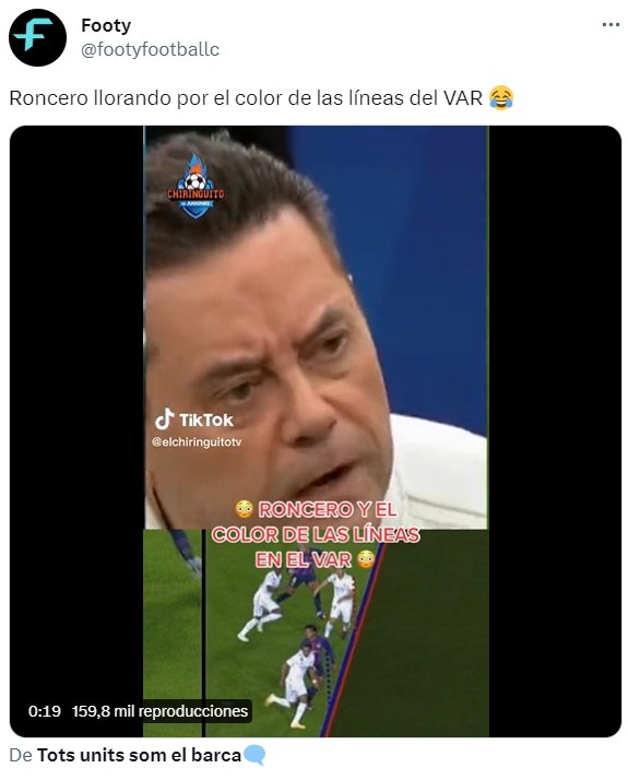 Tomás Roncero lineas VAR Twitter Tomás Roncero lineas VAR Twitter