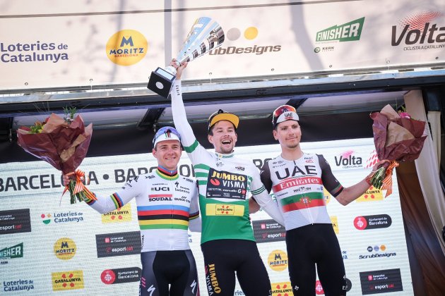 Remco Evenepoel Primoz Roglic Joao Almeida Volta a Catalunya / Foto: Carlos Baglietto Remco Evenepoel Primoz Roglic Joao Almeida Volta a Catalunya / Foto: Carlos Baglietto