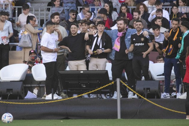 Los presidentes de la Kings League en el Camp Nou / Foto: EFE - Marta Perez Los presidentes de la Kings League en el Camp Nou / Foto: EFE - Marta Perez