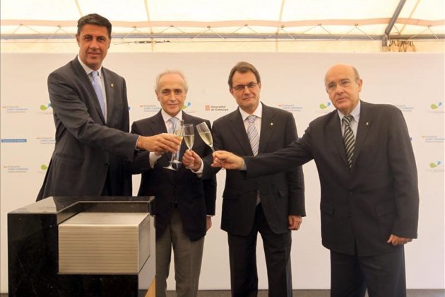 Xavier Garcia Albiol, Josep Carreras, Artur Mas y Boi Ruiz / Fundación Josep Carreras