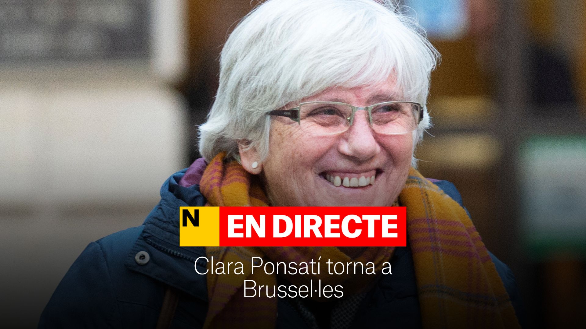 Clara Ponsatí torna a Brussel·les després de la detenció a Barcelona, DIRECTE