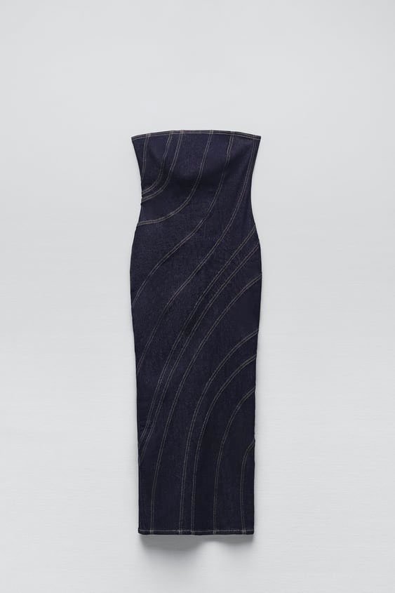 Vestido denim con pespuntes1 Vestido denim con pespuntes1