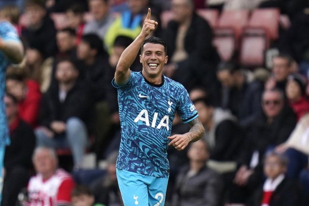 Pedro Porro celebra un gol con el Tottenham / Foto: Europa Press - Andrew Matthews Pedro Porro celebra un gol con el Tottenham / Foto: Europa Press - Andrew Matthews
