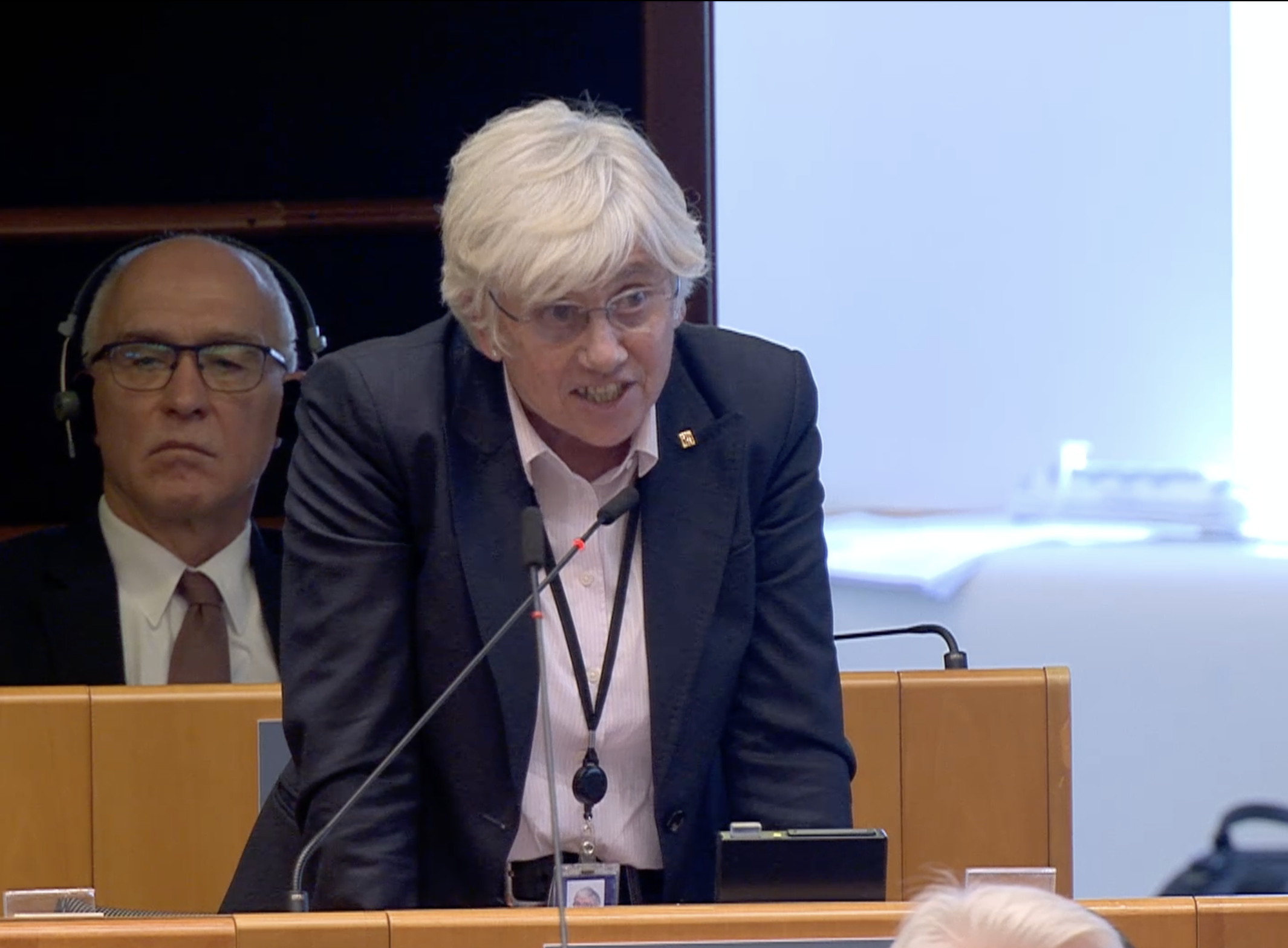 Clara Ponsatí confronts the European Parliament's president and provokes a dispute in the plenary