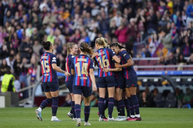 Piña gol Barca Roma Champions / Foto: EFE