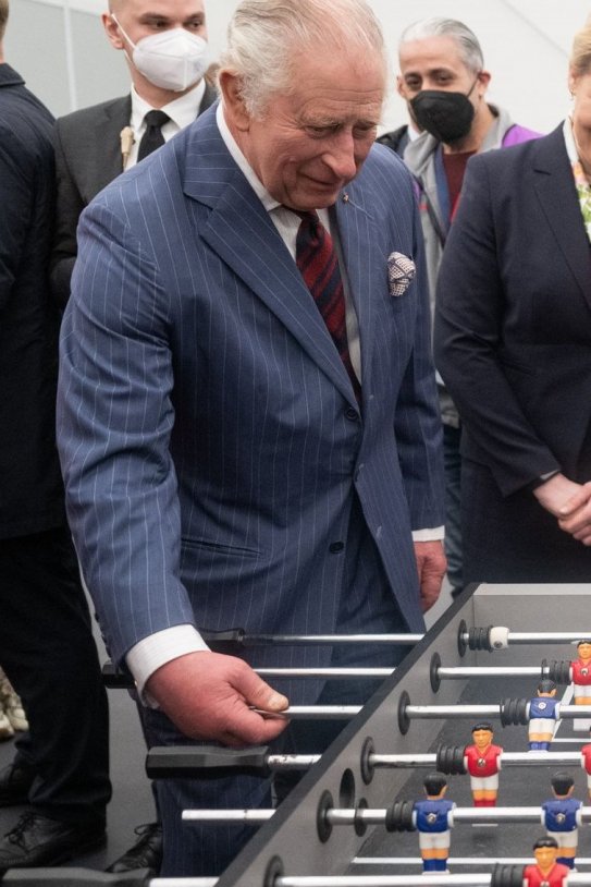 Carlos III futbolín dedos GTRES Carlos III futbolín dedos GTRES