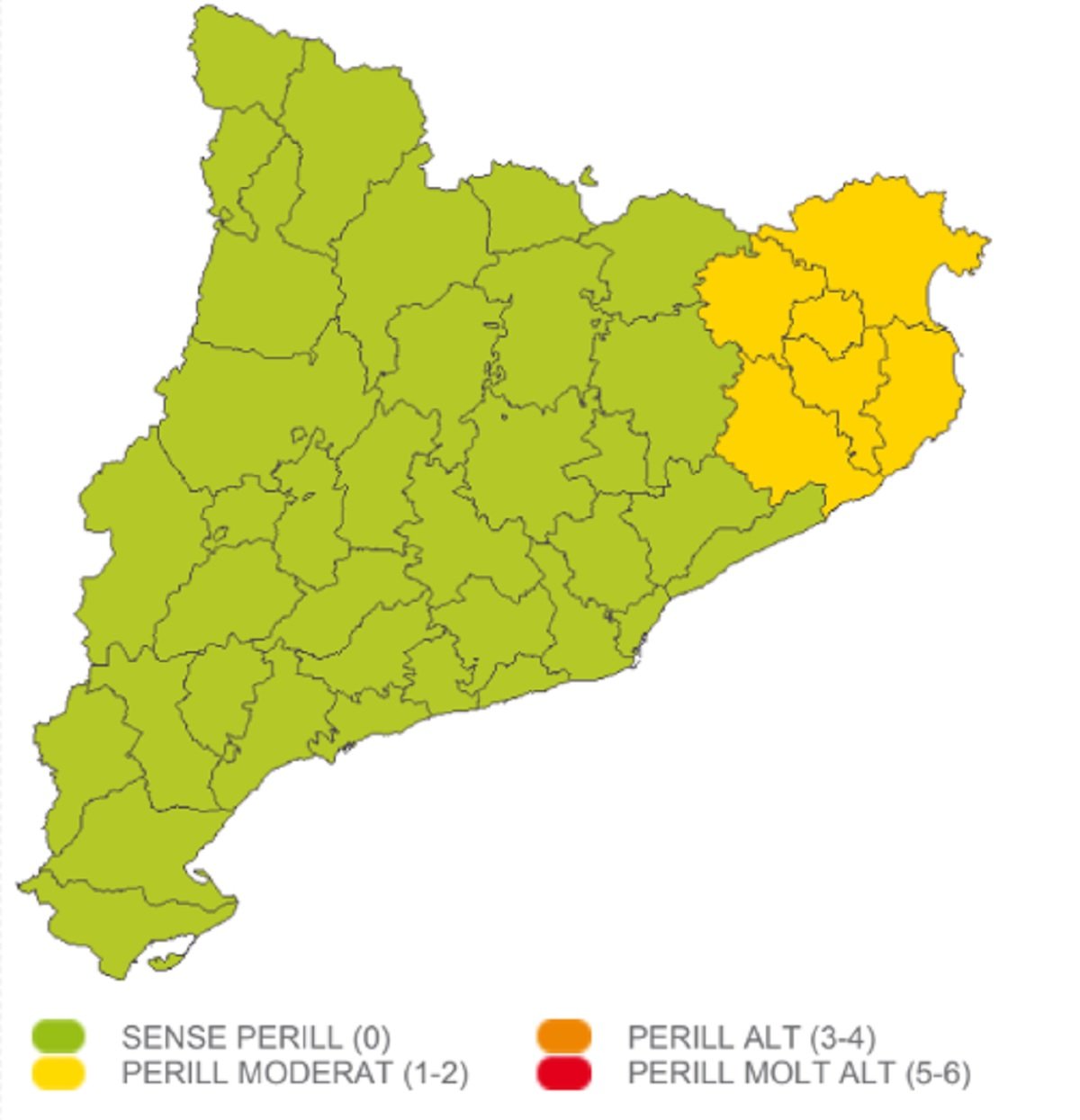 Perill fortes tempestes dissabte, 1 d'abril Meteocat