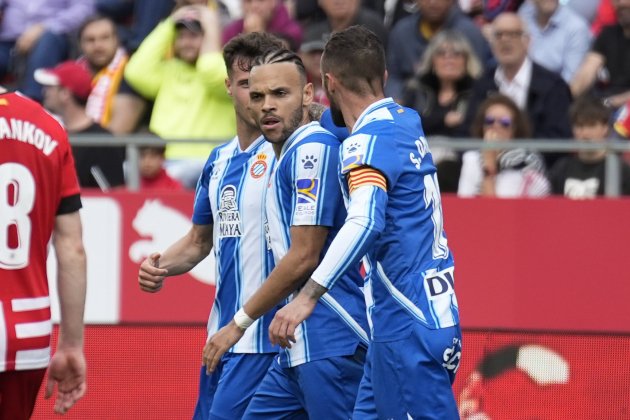 Braithwaite gol Sergi Darder Girona Espanyol / Foto. EFE