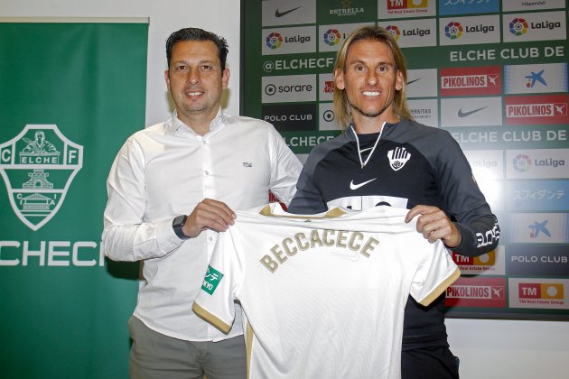 Sebastian Beccace en su presentación con el Elche / Foto: EFE Sebastian Beccace en su presentación con el Elche / Foto: EFE