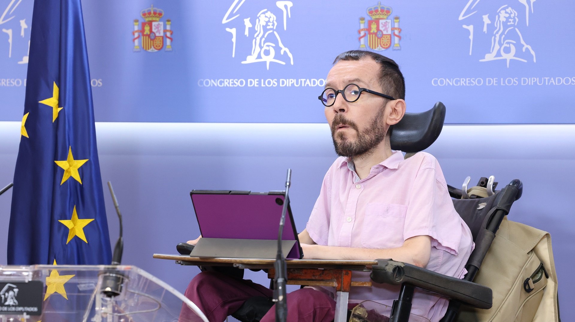 Pablo Echenique, hospitalizado por una neumonía