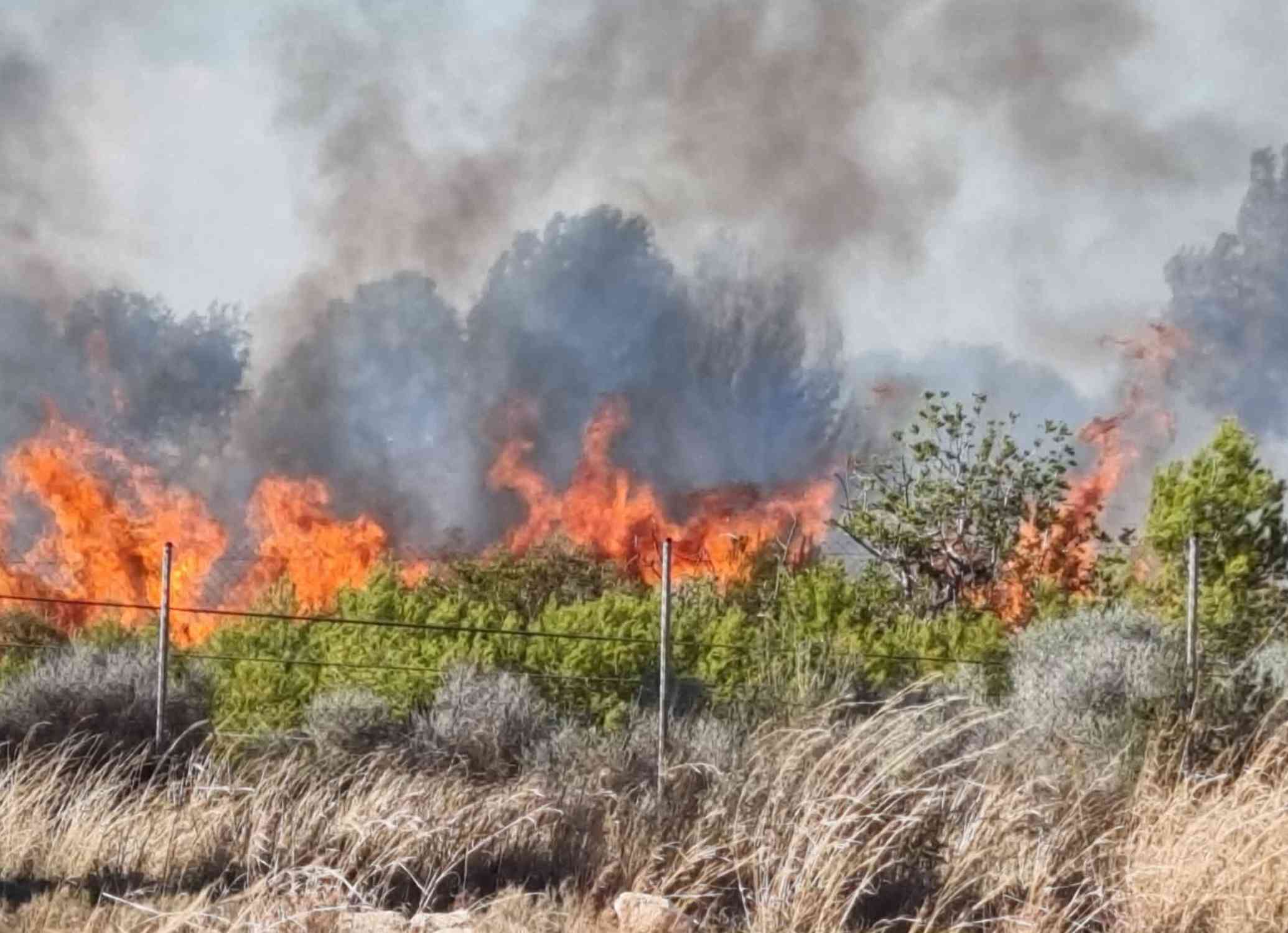 Incendi a Roda de Berà: foc estabilitzat i quatre veïns intoxicats pel fum