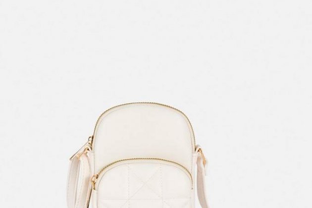 Bolso para el móvil en piel blanco