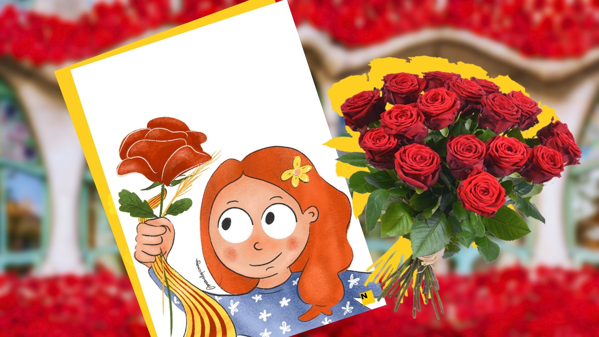 Postales de Sant Jordi personalizadas: como crearlas para desear un feliz Sant Jordi 2024
