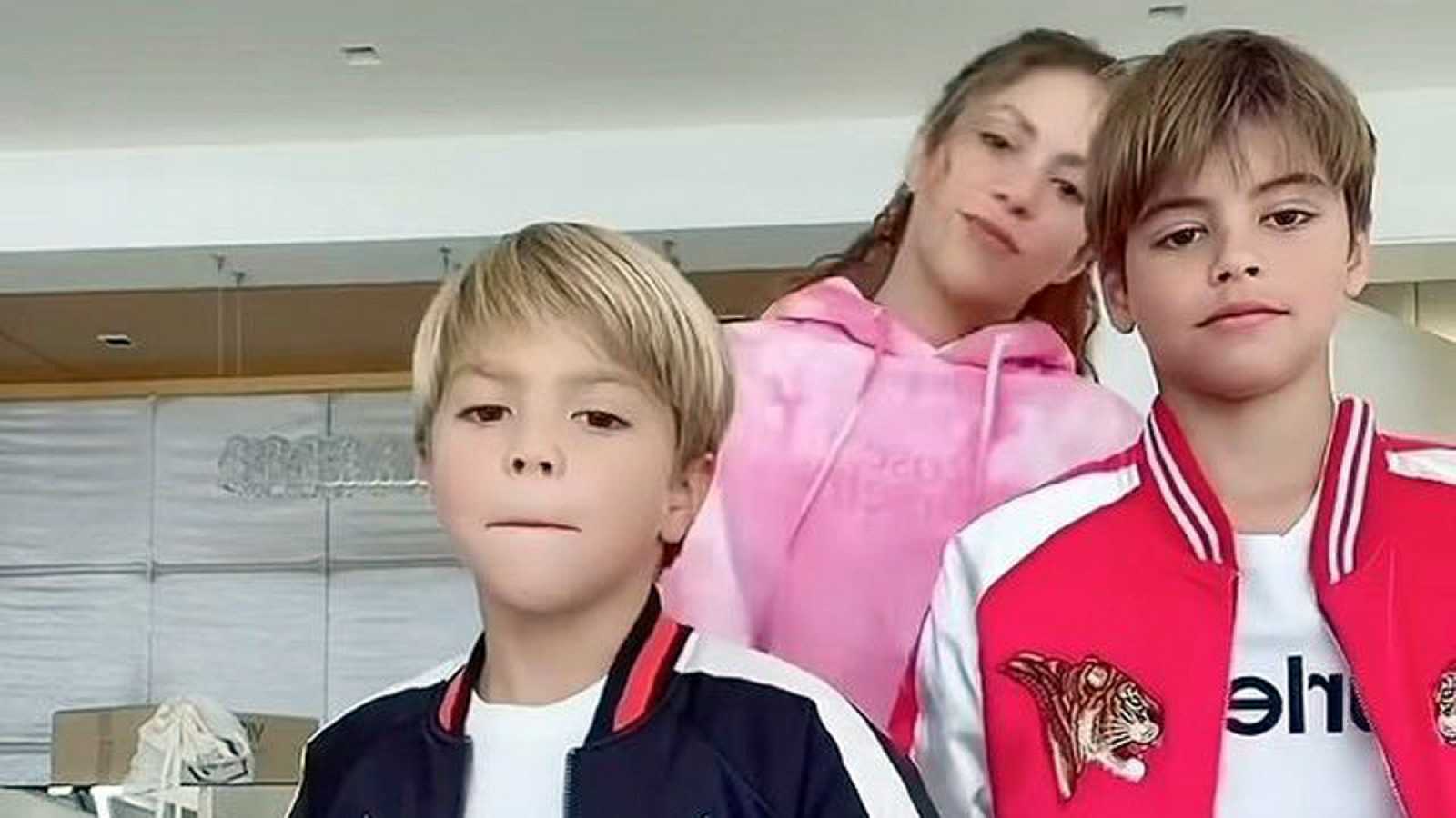 Shakira, Milan y Sasha 