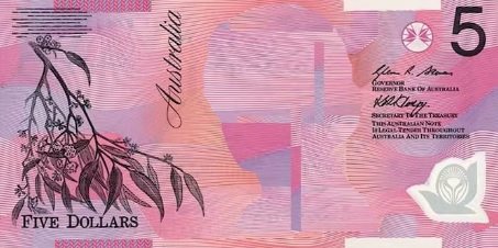 Billete 5 dólares australianos sin Carlos III   Electomania