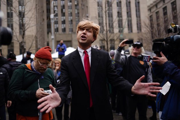 Protestes Nova York compareixença Trump jutjats EFE