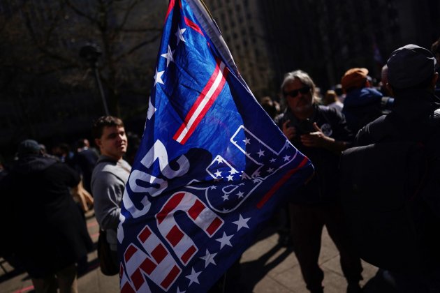 Manifestantes trumpistas en Nueva York EFE