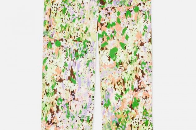 Pantalones de satén abstractos Pantalones de satén abstractos