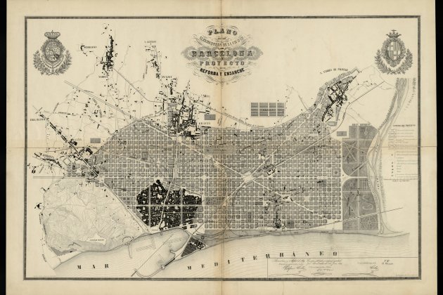 Pla Cerda eixample Museu d'Historia de la Ciutat Barcelona Pla Cerda eixample Museu d'Historia de la Ciutat Barcelona