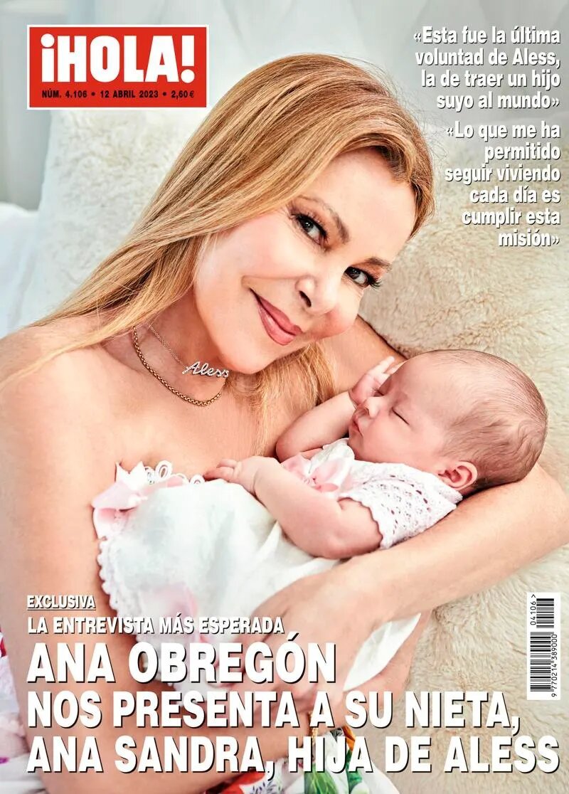 Ana Obregón portada hola nieta