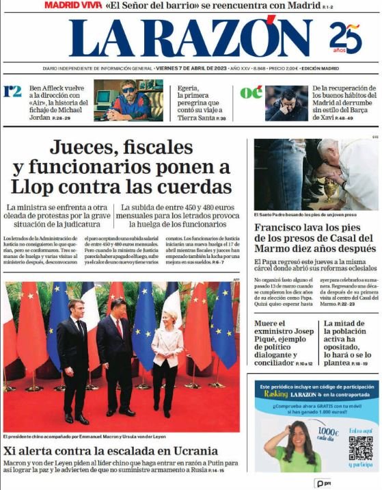 la razon portada divendres sant la razon portada divendres sant