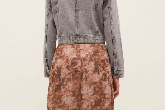 Caçadora denim ajustada