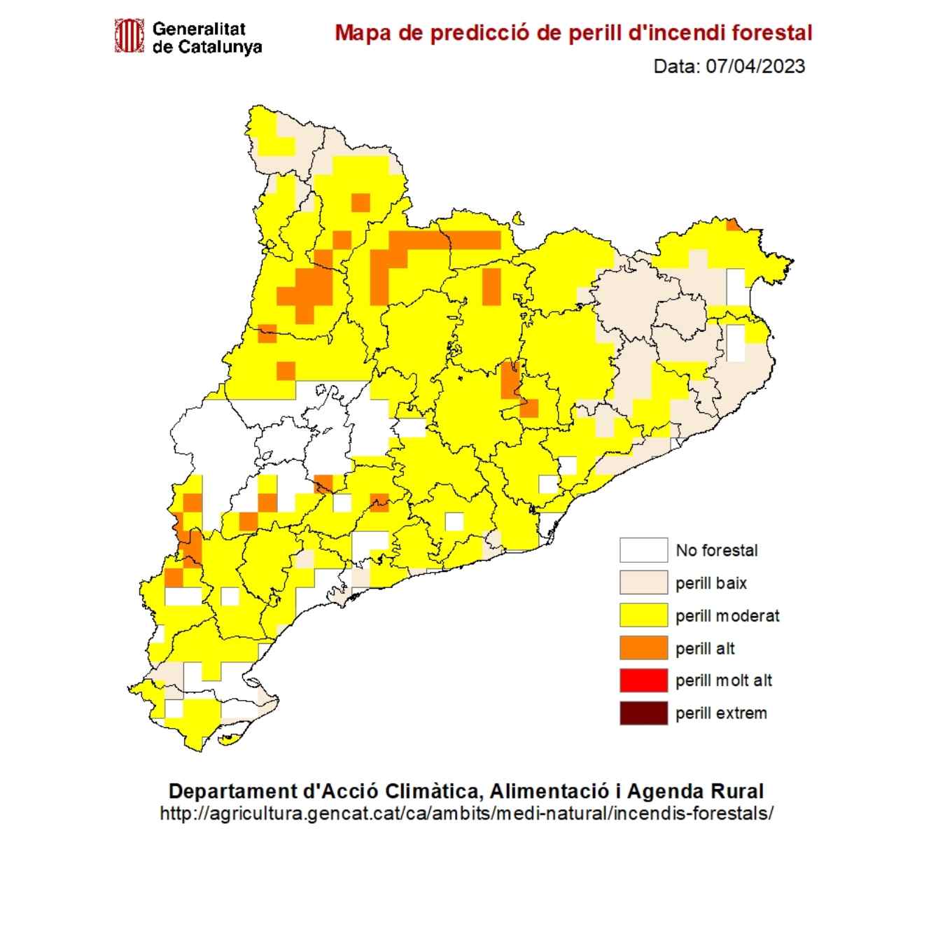 El perill és alt a algunes comarques, es demana precaució aquesta Setmana Santa / Agents Rurals El perill és alt a algunes comarques, es demana precaució aquesta Setmana Santa / Agents Rurals