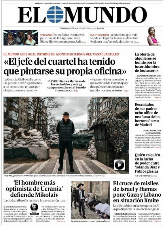 el mundo sábado 8 abril el mundo sábado 8 abril