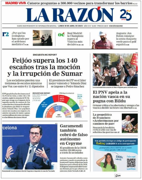 la razon 10 abril