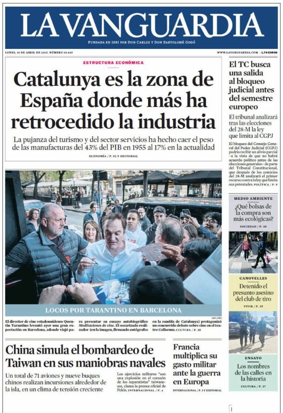 la vanguardia 10 abril la vanguardia 10 abril