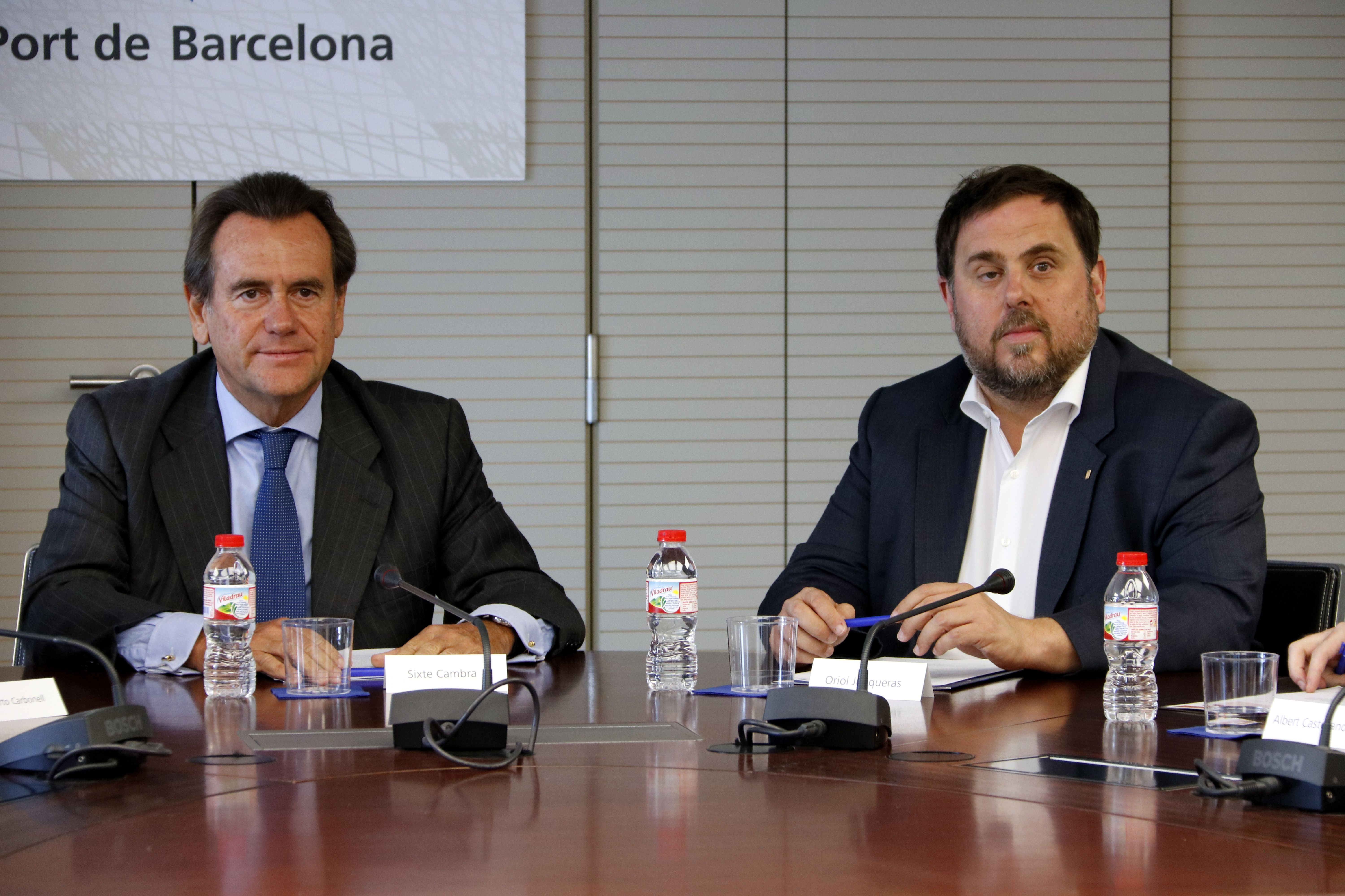 Junqueras: "El Port de Barcelona es un conector fundamental"