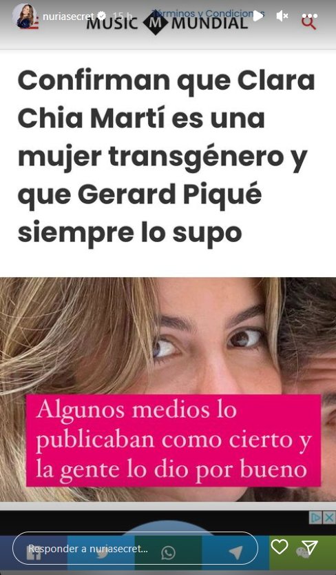 Rumor Clara Chía trans 2 @nuriasecret